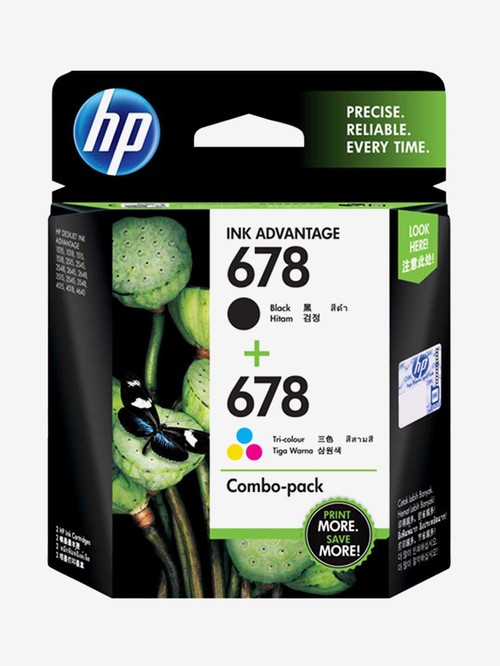 HP 678 2-Pack Black and Tri-color Ink Advantage Cartridges (L0S24AA)